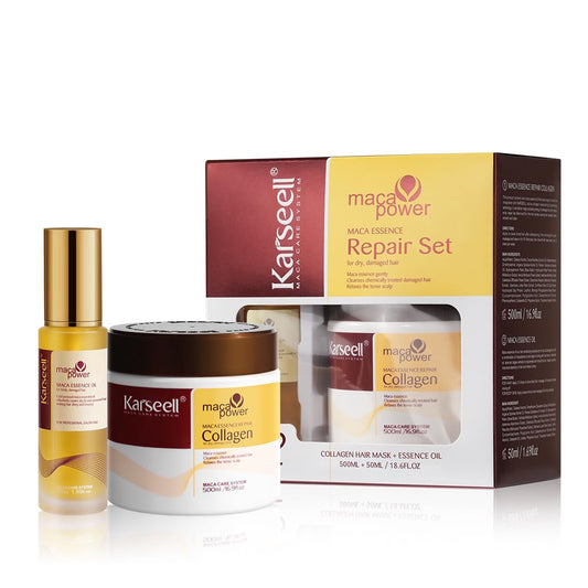 Set masca de par Karseell cu colagen + ulei de argan